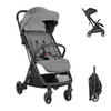 BUGGY Lauren grau verstellbar faltbar Aluminiumrahmen bis 22 kg - Hellgrau, Metall (68/55/105cm) - Kikka boo