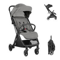 BUGGY Lauren grau verstellbar faltbar Aluminiumrahmen bis 22 kg - Hellgrau, Metall (68/55/105cm) - Kikka boo