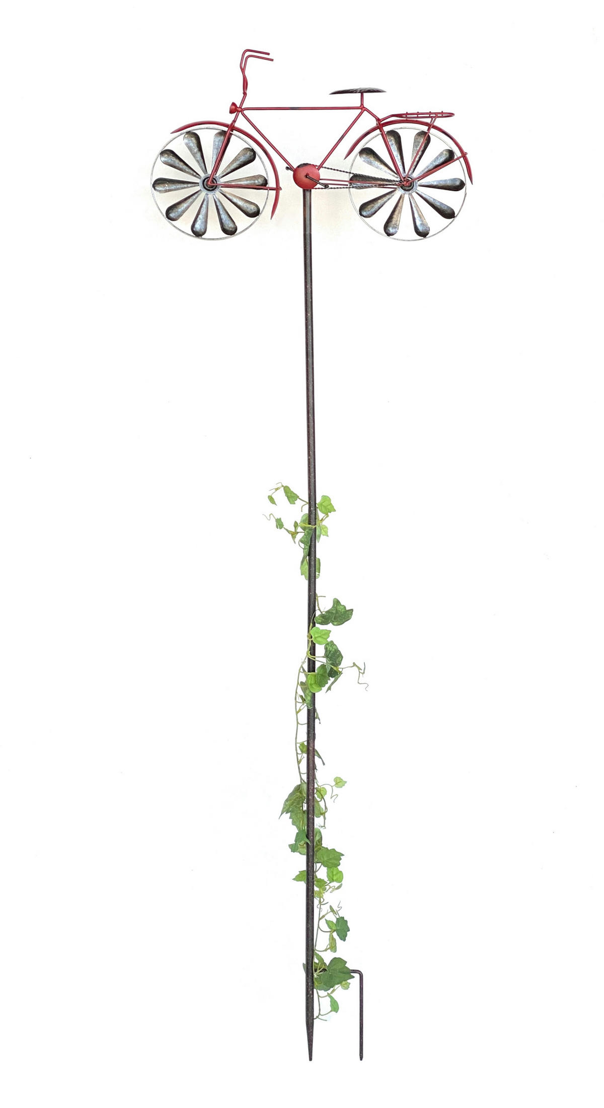 GARTENSTECKER Metall Rot Fahrrad 160 cm - Rot, Metall (50/160/11.5cm) - DanDiBo