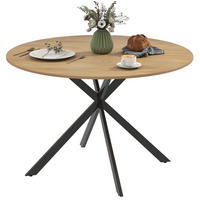 ESSTISCH 120 cm Eiche aus Holz im Industriestil - Eichefarben, Holz (120/120/75cm) - OKMYHOME