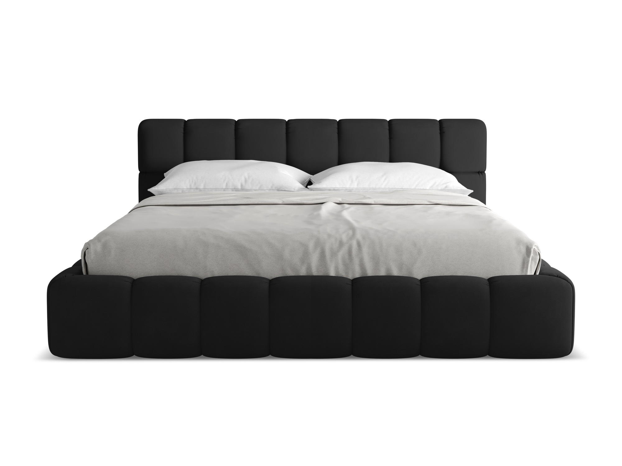 POLSTERBETT mit Bettkasten und Lattenrost 200x228 Schwarz - Schwarz, Kunststoff/Textil (180/200cm) - Makamii