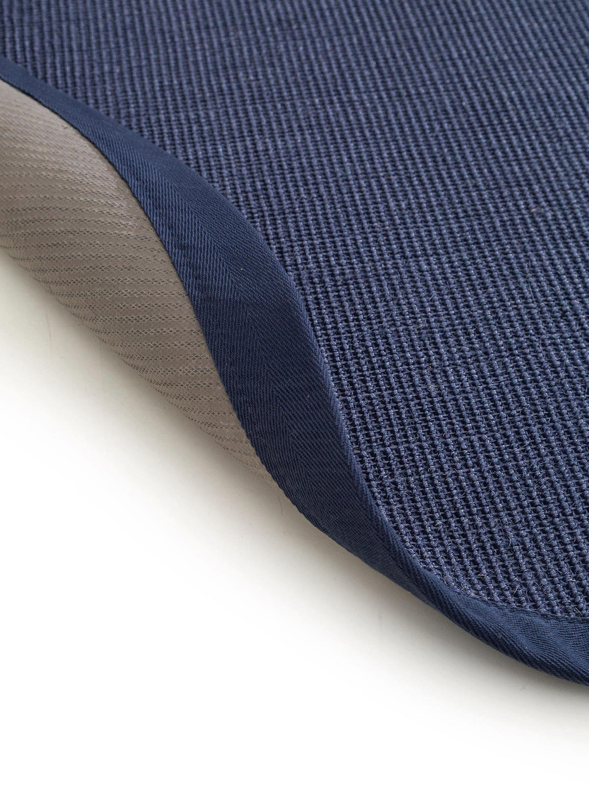 SISALTEPPICH Sana Blau ø 150 cm rund - Blau, Textil (150/150cm) - benuta Nest
