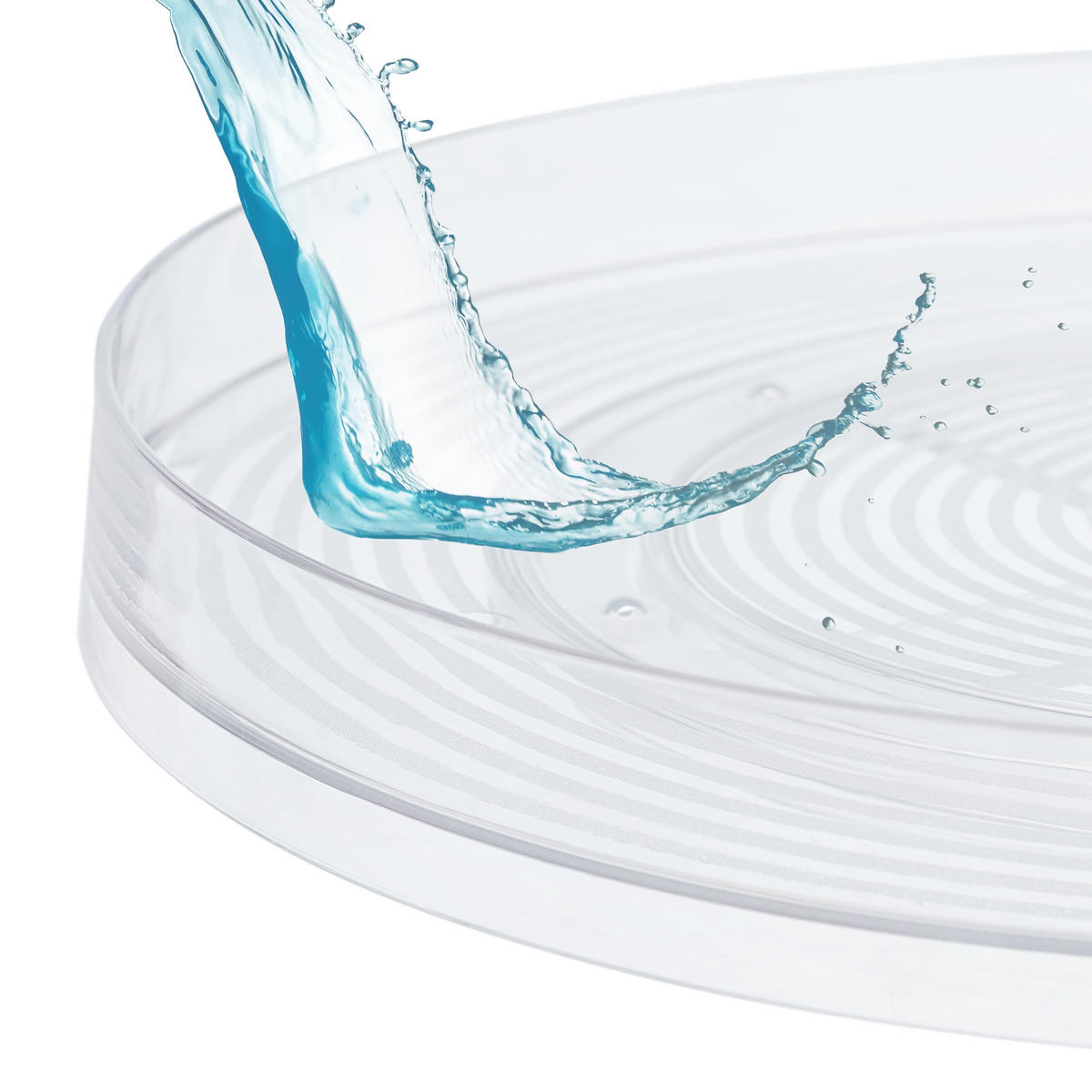 DREHTELLER - Transparent, Kunststoff (30/4/30cm) - Relaxdays