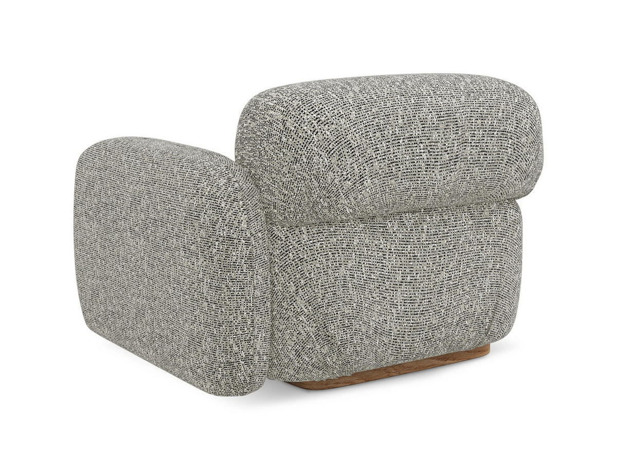 SOFAELEMENT Rechts Strukturstoff Stoff Beige - Beige/Braun, Holz/Textil (95/73/95cm) - Makamii