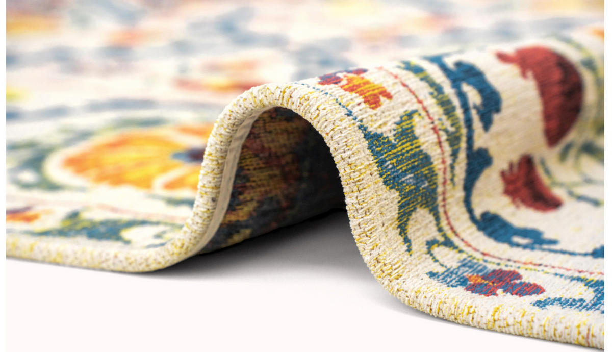 TEPPICH Flachgewebe Orient TABRY Weiß 240 x 340 cm - Weiß, Textil (240/340cm) - Novatrend