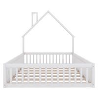 HAUSBETT 140/190 cm Weiß - Weiß, Holz - Raumix