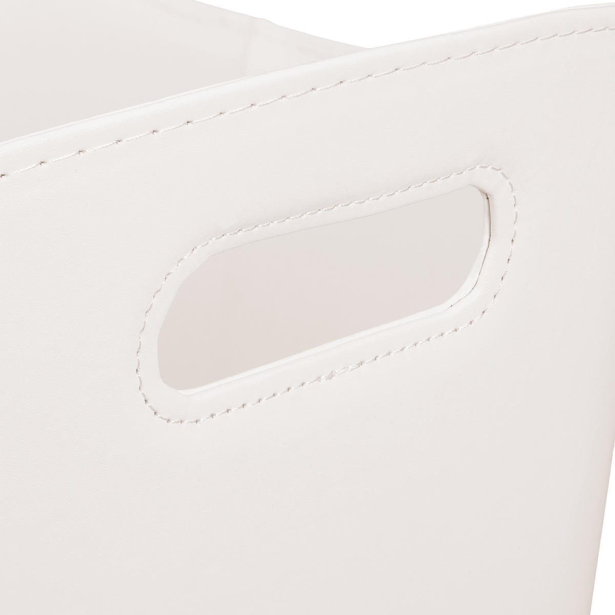 HOLZKORB - Creme, Wellpappe/Kunststoff (53.5/36/41cm) - Relaxdays