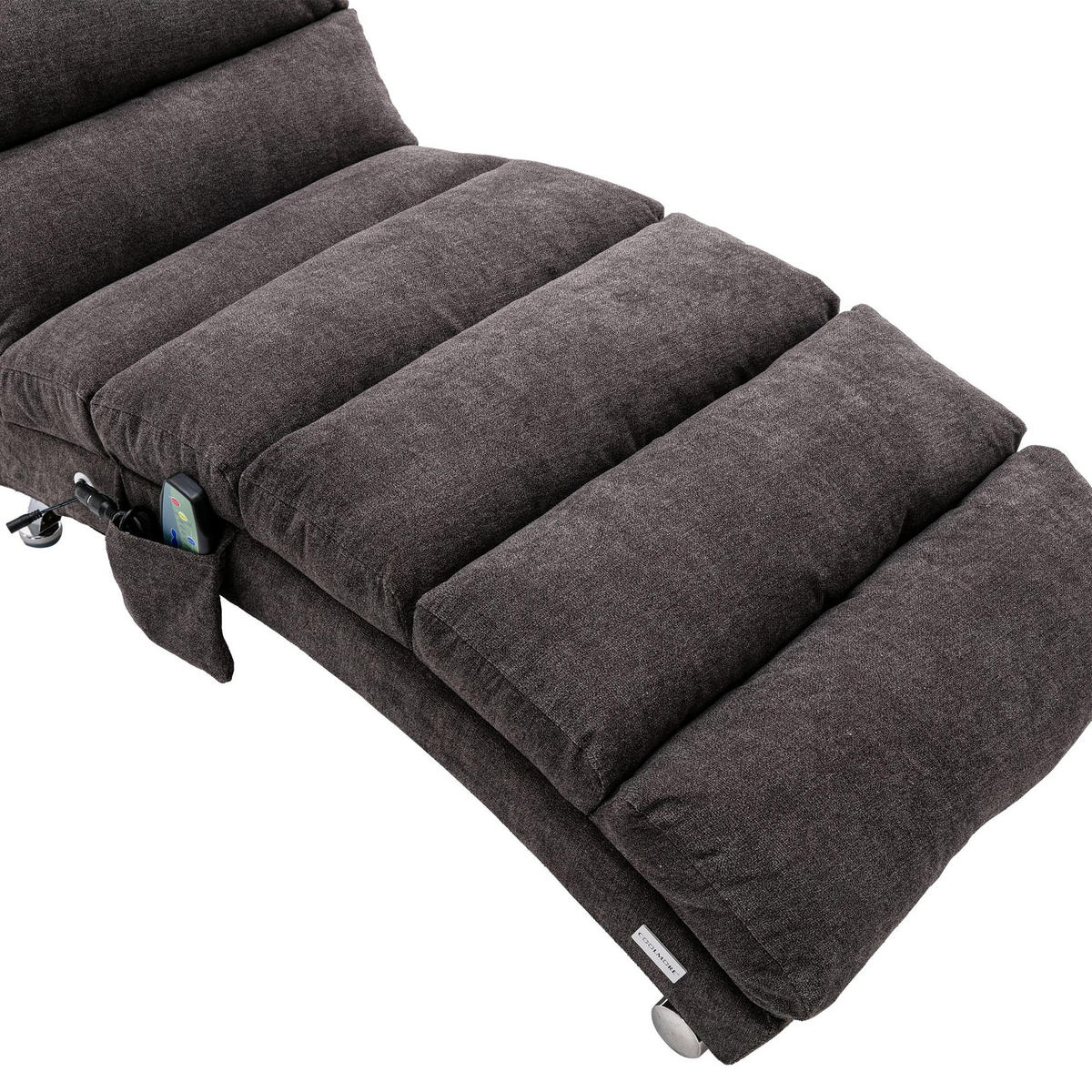 RELAXLIEGE Liegesessel,Relaxsessel,Leinenstoff,Grau - Grau, Textil (55/84/148cm) - LVHOM