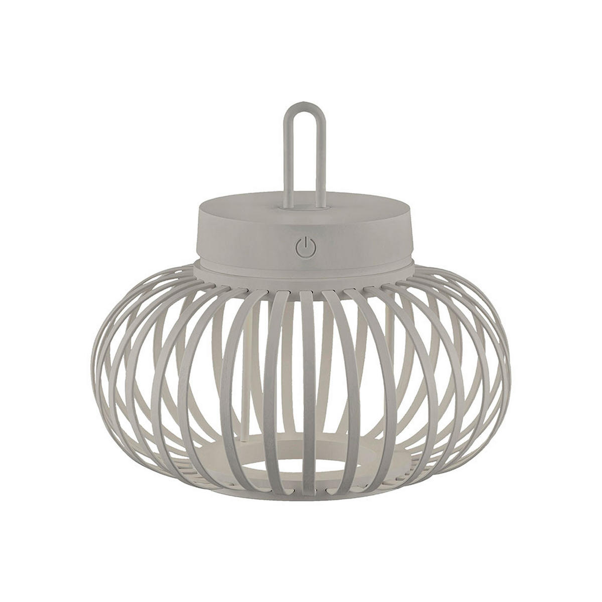 AKKU-TISCHLEUCHTE GABBIA Bambus Beige, LED, 2er Set - Beige, Holz (36/36/33cm)