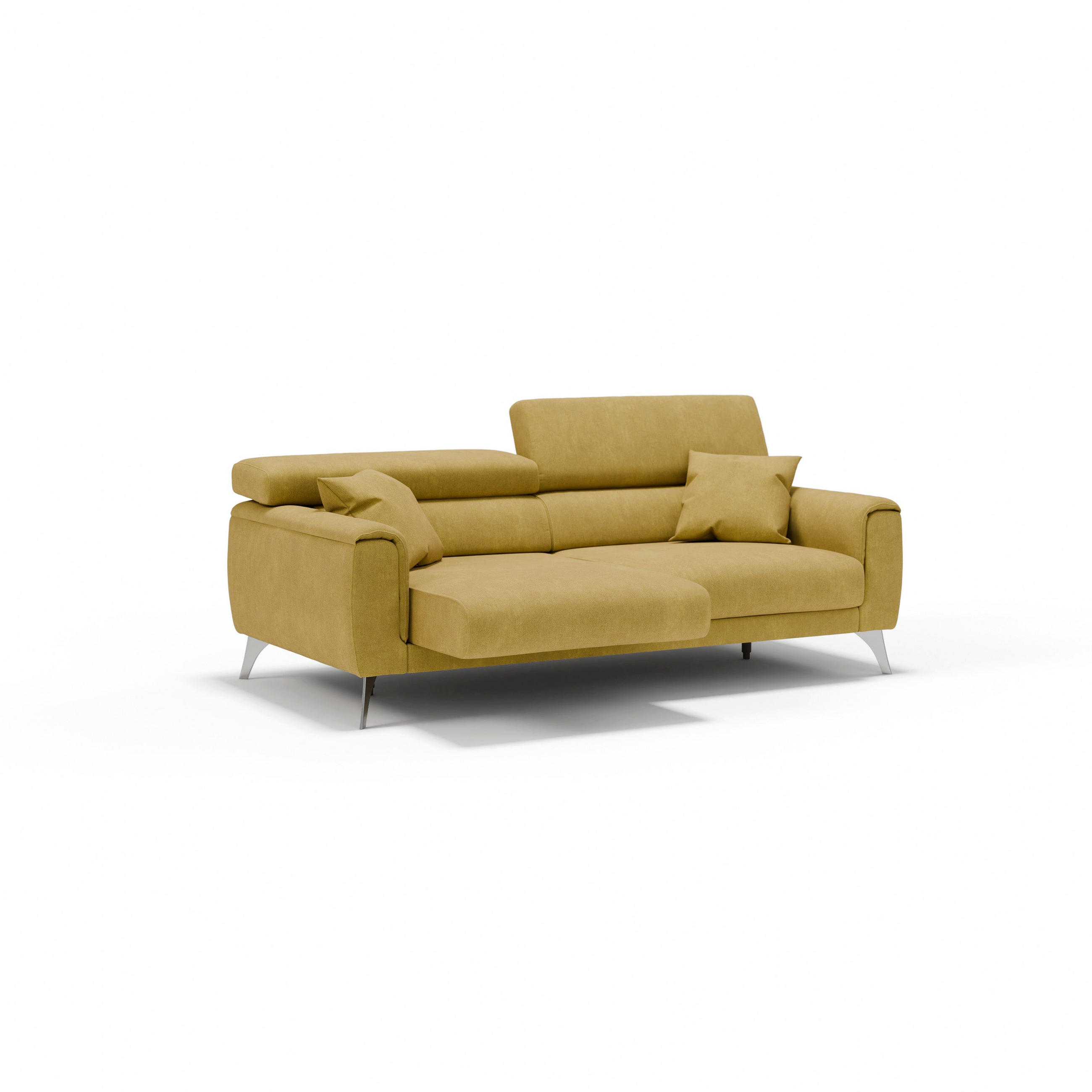 LINEARSOFA Caravaggio - Gelb, Textil (169/73/102cm) - Divani.store