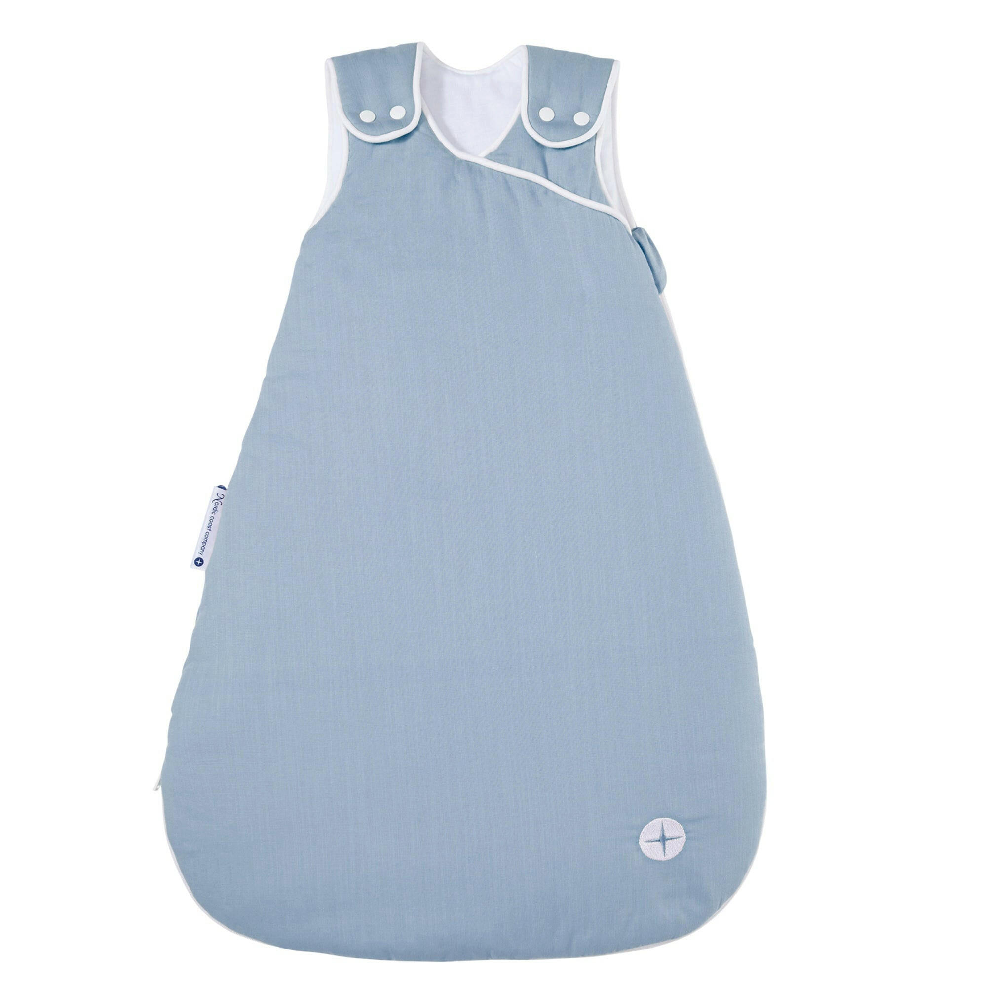 BABYSCHLAFSACK Blau Grau 60 cm - Grau, Textil (38/60cm) - nordic coast company