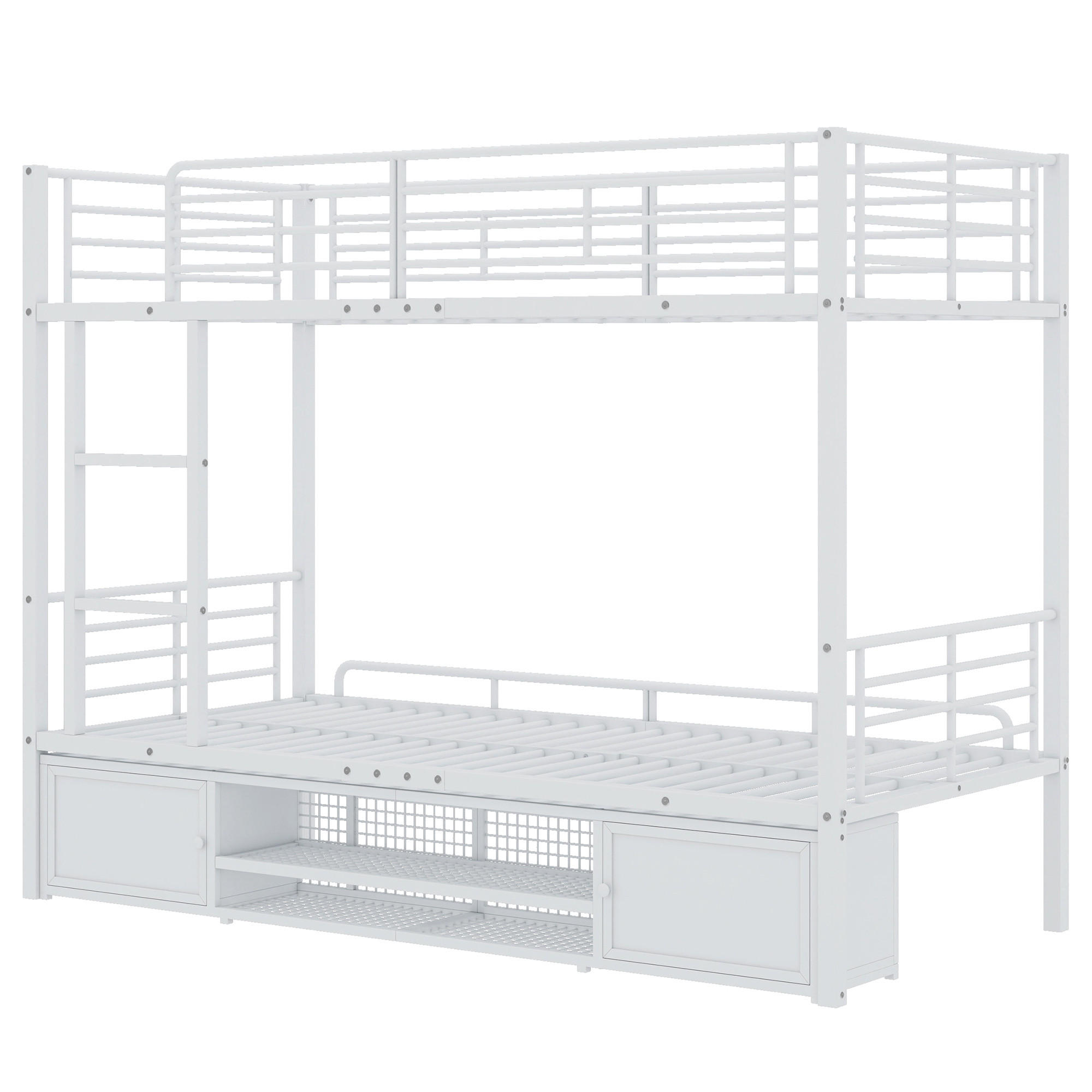 ETAGENBETT 90x200 Weiß - Weiß, Metall (90/200cm) - ComfortXL