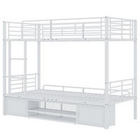 ETAGENBETT 90x200 Weiß - Weiß, Metall (90/200cm) - ComfortXL