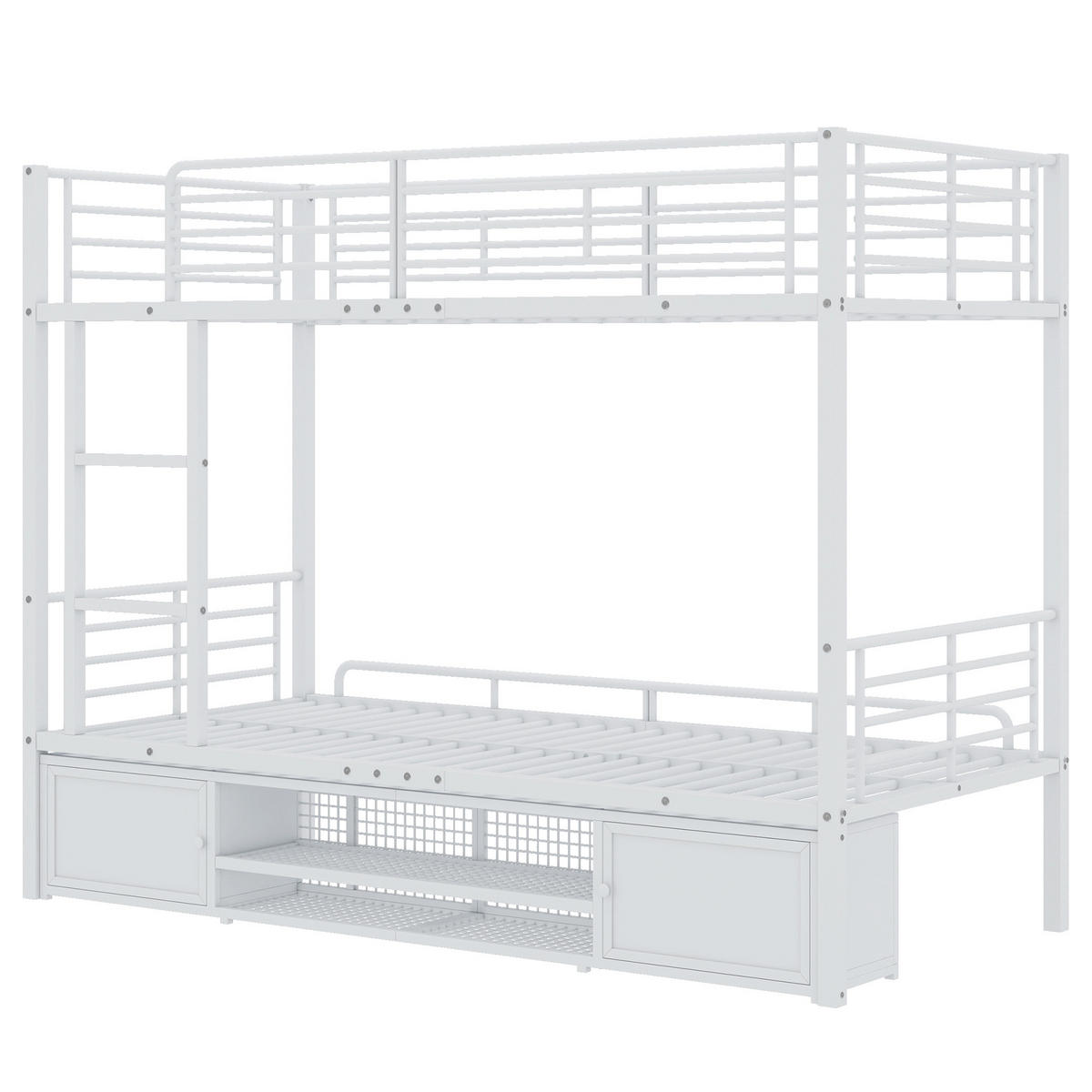 ETAGENBETT 90x200 Weiß - Weiß, Metall (90/200cm) - ComfortXL