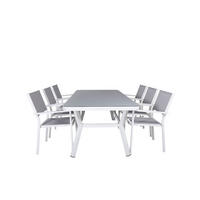 GARTENTISCHGRUPPE Schwarz - Schwarz, Holzwerkstoff - ebuy24