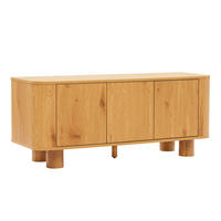 TV-SCHRANK 120 cm, helles Holz - Beige, Holz (40/50/120cm) - Oviala