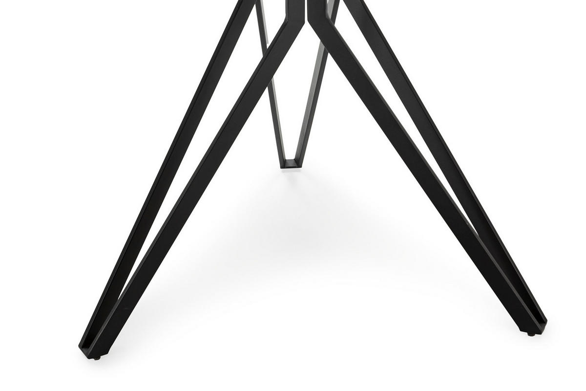 ESSTISCH Aina Schwarz 120/120/76 cm - Schwarz, Stein (120/120/76cm)