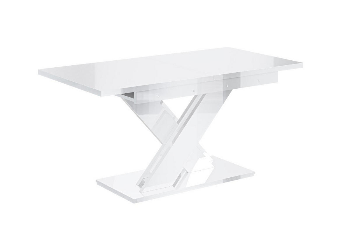 ESSTISCH ausziehbar 140 -180x80x75 cm - Weiß Hochglanz - RONX - Weiß Hochglanz, Holzwerkstoff (140/80/75cm) - ALTDECOR