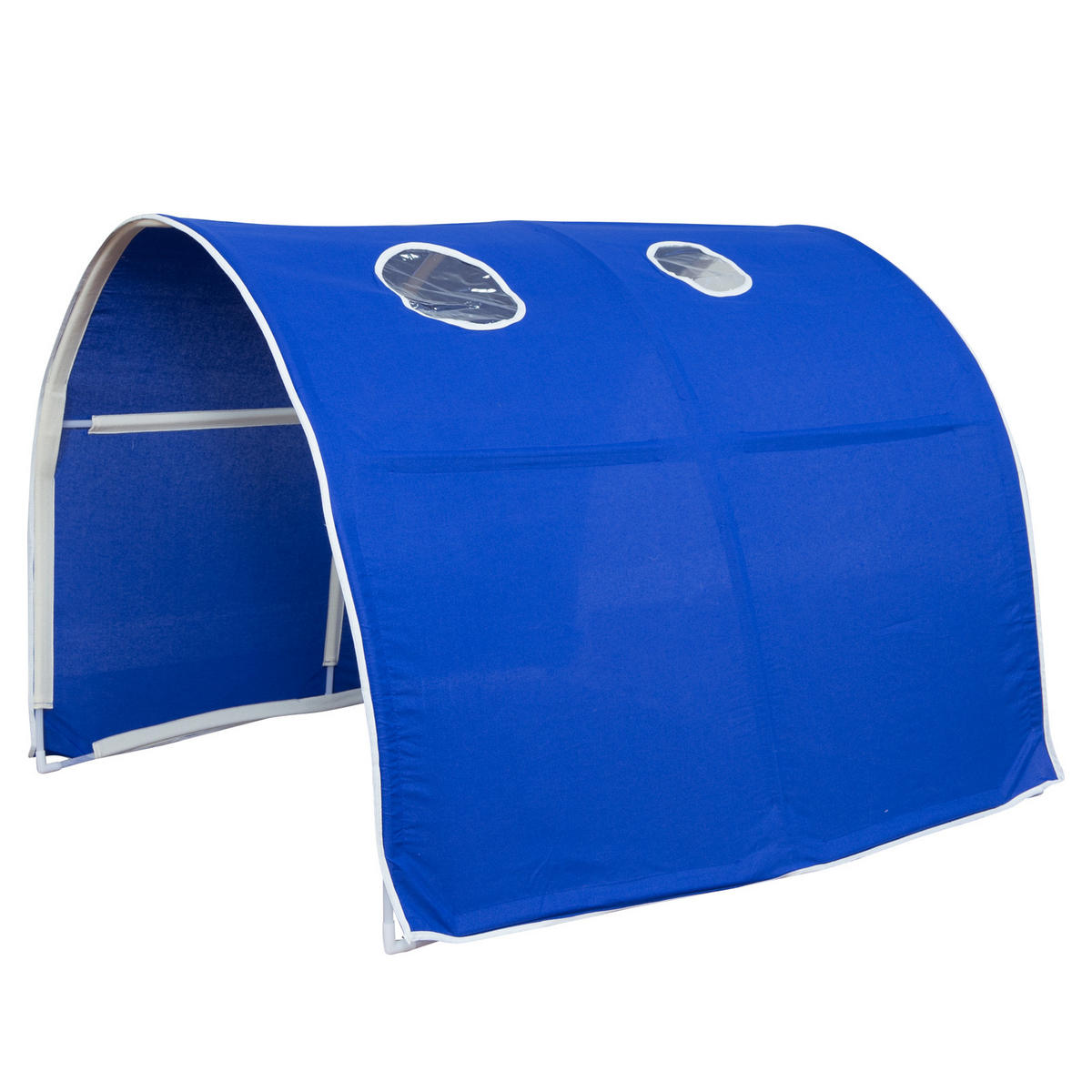 HOCHBETT 90/200 cm in weiß mit Lattenrost - Blau/Weiß, Holz - Homestyle4u
