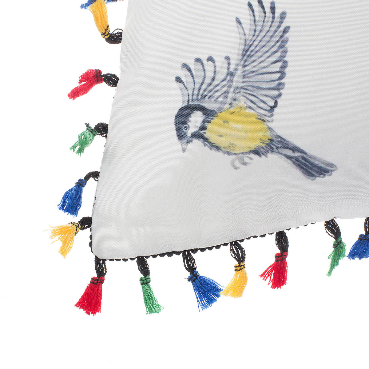 DEKOKISSEN 2er-Set Bunt 45/45 cm Mallow - Multicolor, Textil (45/45cm) - Beliani
