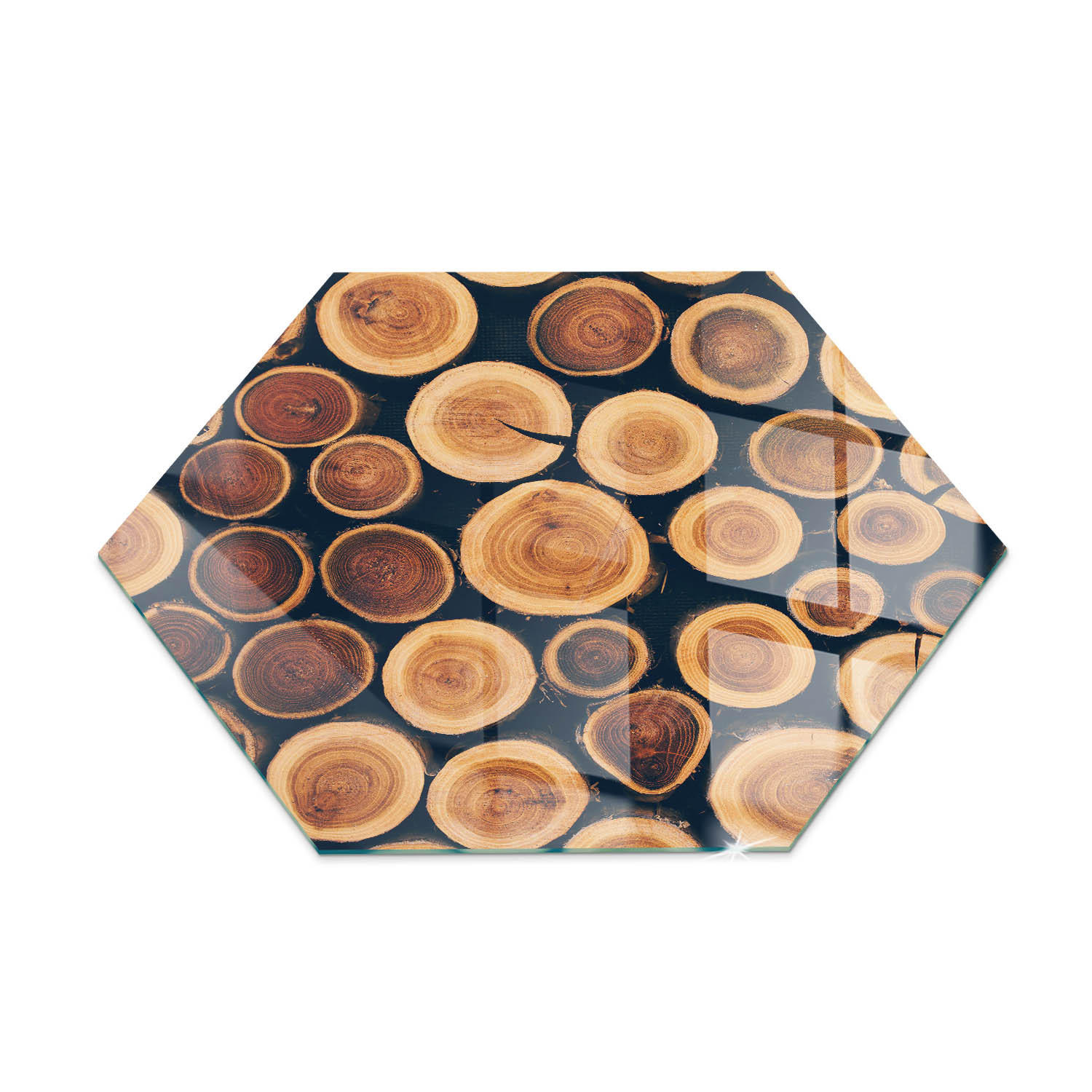 ArtPrintCave Glasplatte Braun 40x40x0.4 cm