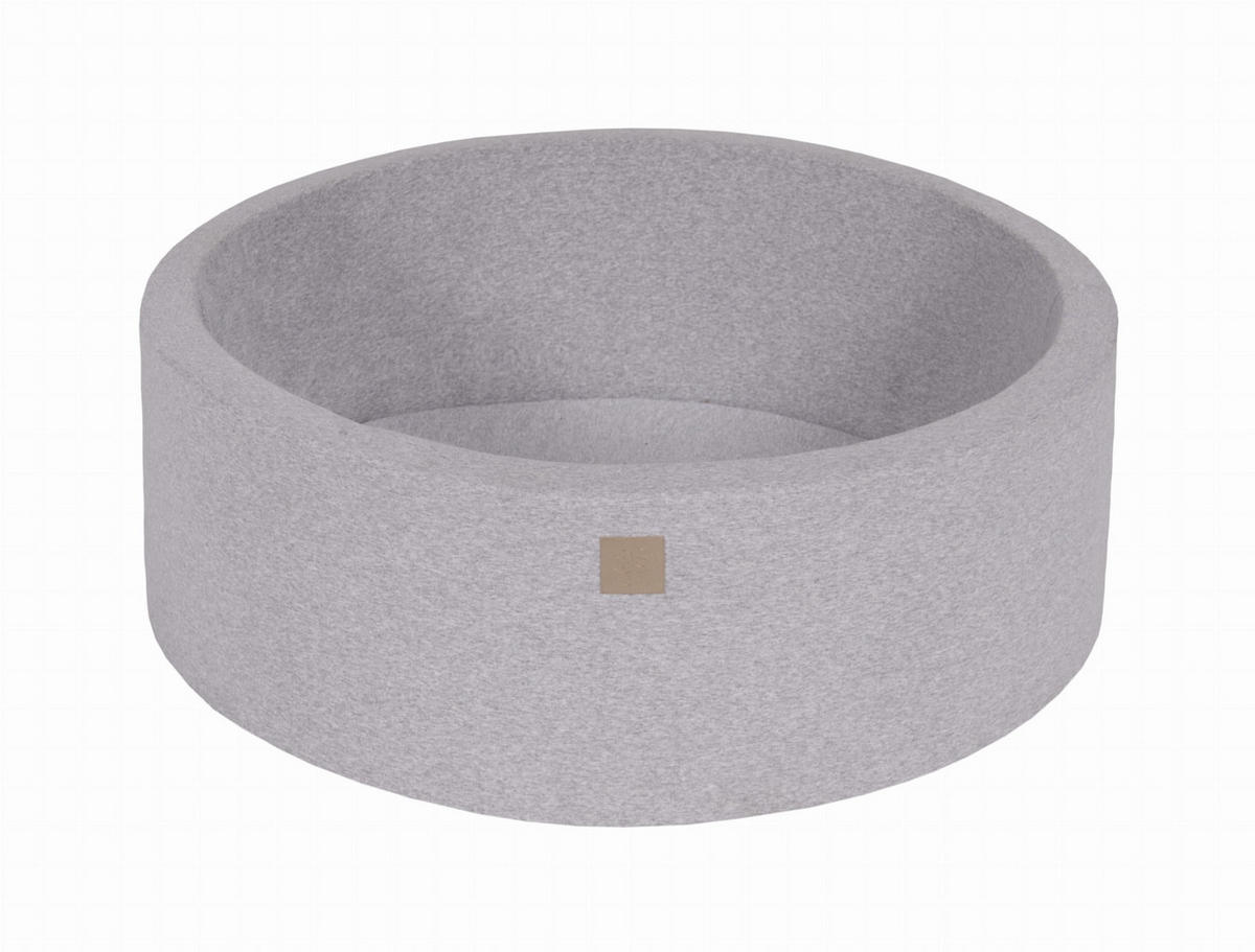 BÄLLEBAD für Kinder, Cotton, Hellgrau - Hellgrau, Textil (90/90/30cm) - MeowBaby