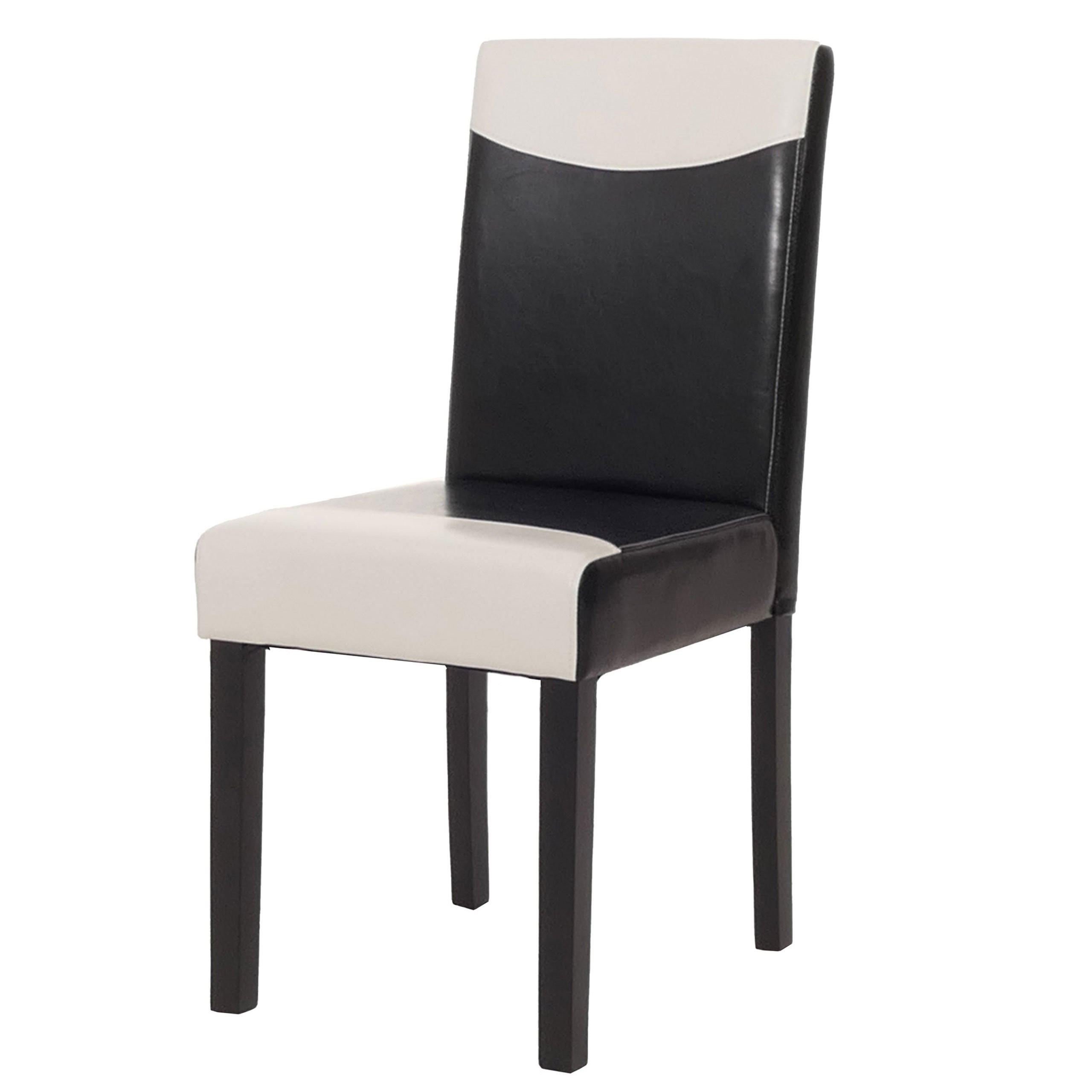 ESSZIMMERSTUHL Schwarz, Weiß, Schwarz - Multicolor/Schwarz, Textil (43/90/56cm) - MCW