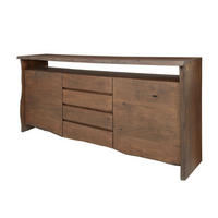 SIDEBOARD Akazie210x45x96 braun lackiert PURE ACACIA #801 - Braun, Holz (210/96/45cm) - Massivmoebel24
