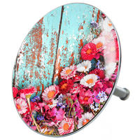 BADEWANNENSTÖPSEL Spring - Pink, Metall (8/10/10cm) - Sanilo