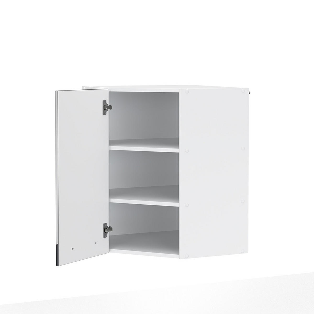 ECKHÄNGESCHRANK Fame-Line Anthrazit Hochglanz 57 cm - Schwarz Hochglanz/Anthrazit, Holzwerkstoff (57/72/34.1cm) - Vicco