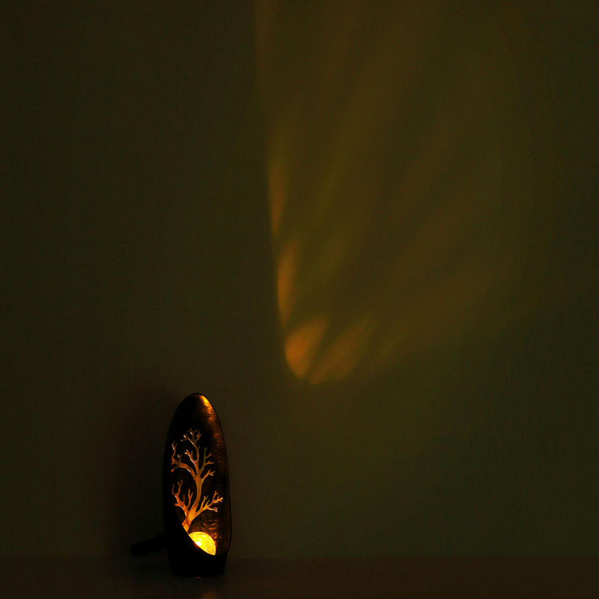 LED AUSSENLEUCHTE Baum Metall Schwarz - Schwarz, Glas (14/7/30cm) - Globo Lighting