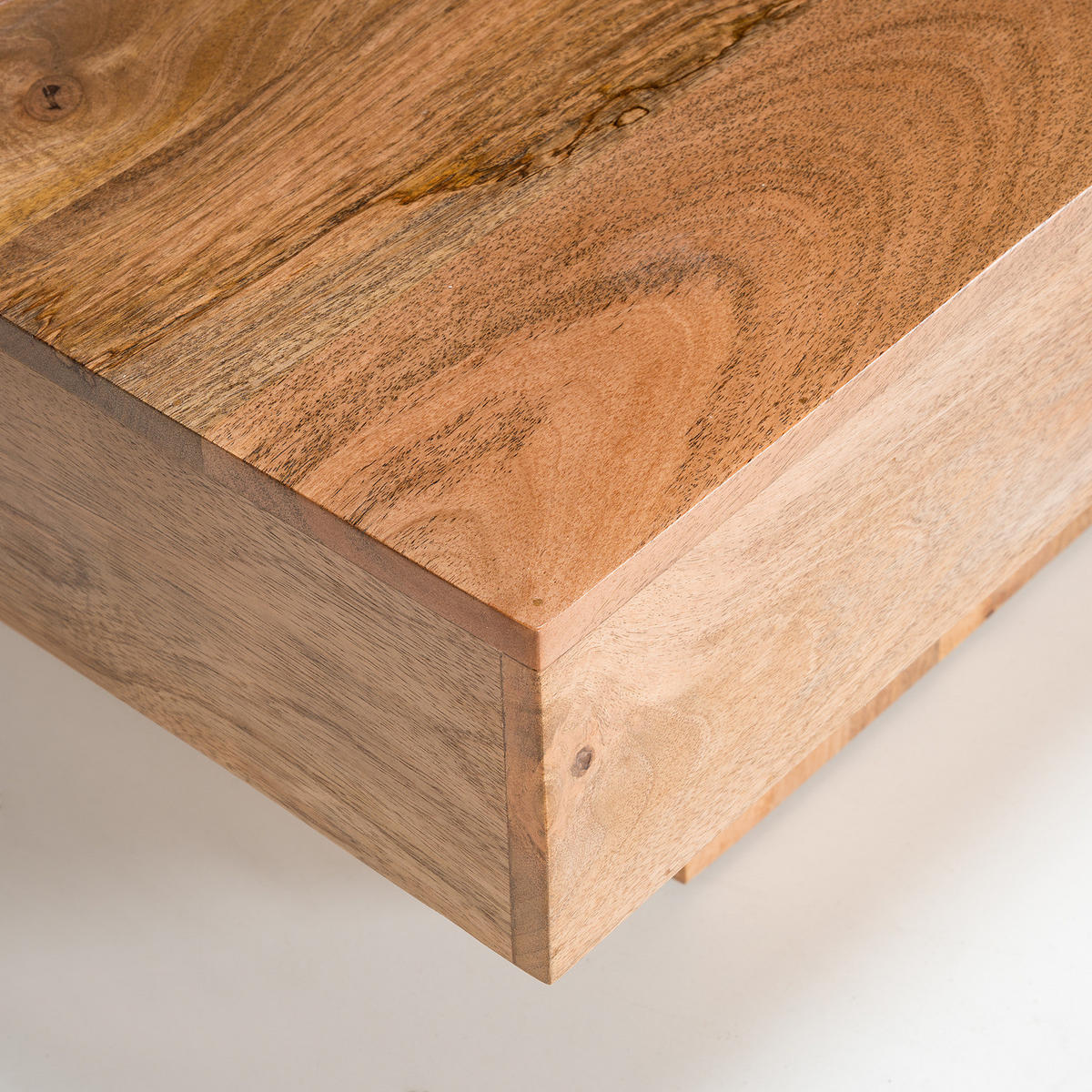 COUCHTISCH - Akazie massiv Dunkel - Akaziefarben, Holz (71/141/35cm) - home24