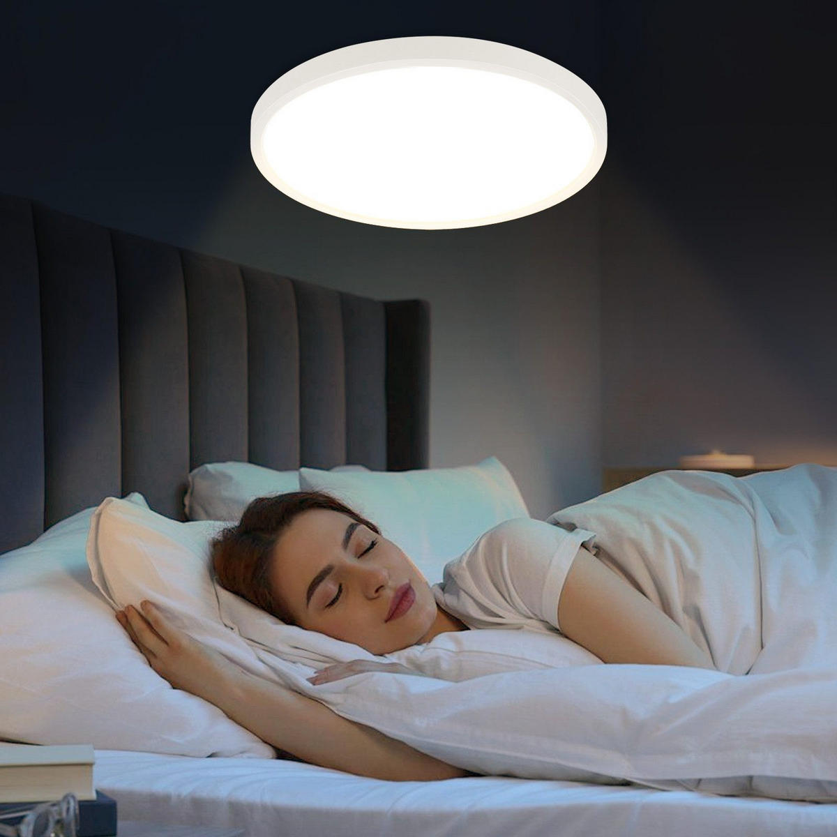 LED-DECKENLEUCHTE Lucier 30/30/2.4cm - Weiß, Kunststoff (30/30/2.4cm) - Nettlife