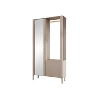 GARDEROBE-SET Malumi - Kaschmir/Goldfarben, Holzwerkstoff/Metall (105/197/33cm) - MIRJAN24