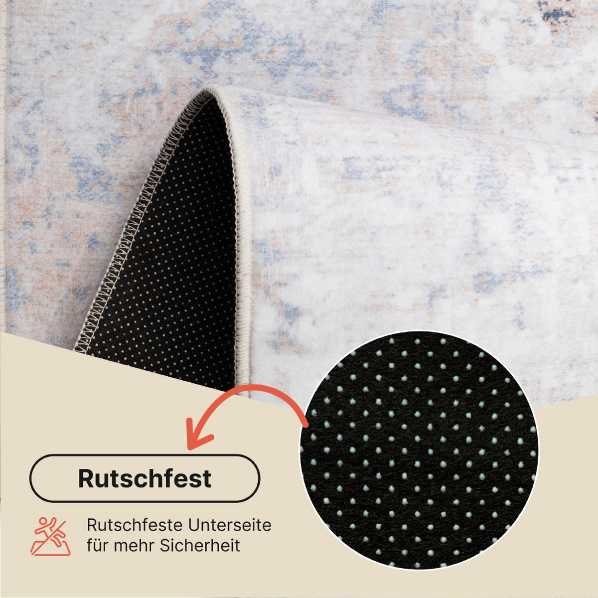 TEPPICH ASH Hellgrau 80/150 cm - Hellgrau, Textil (80/150cm) - Tapiso