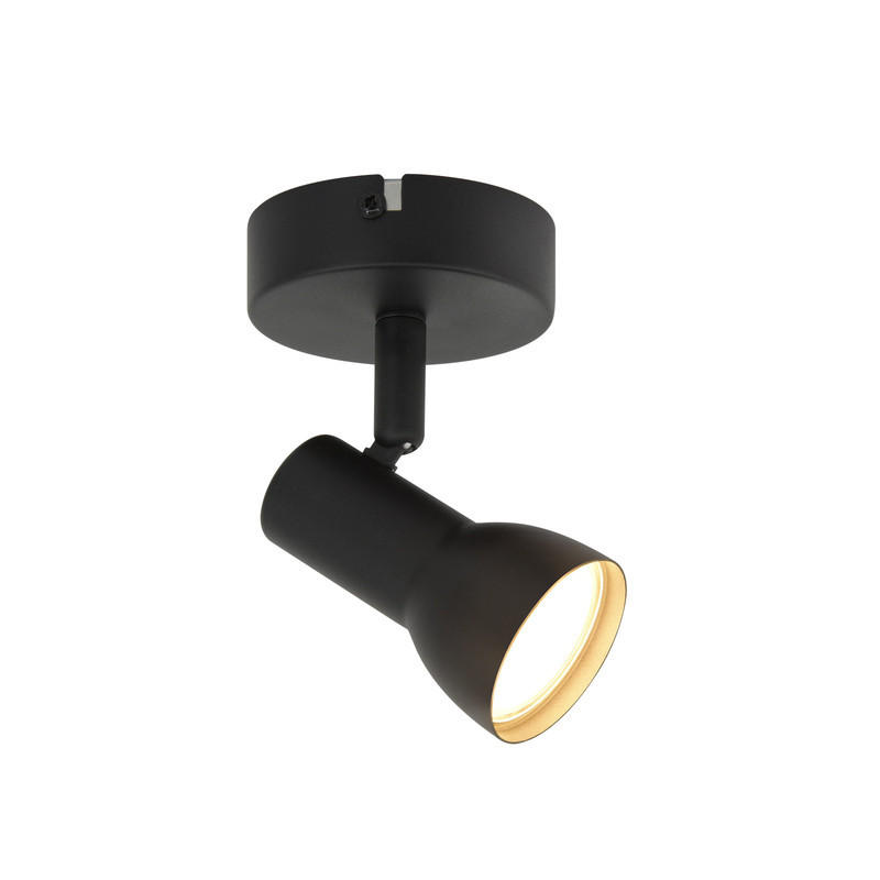 DECKENLEUCHTE Warmeschimmer 13.5/8/9cm - Schwarz, Metall (13.5/8/9cm) - Nettlife