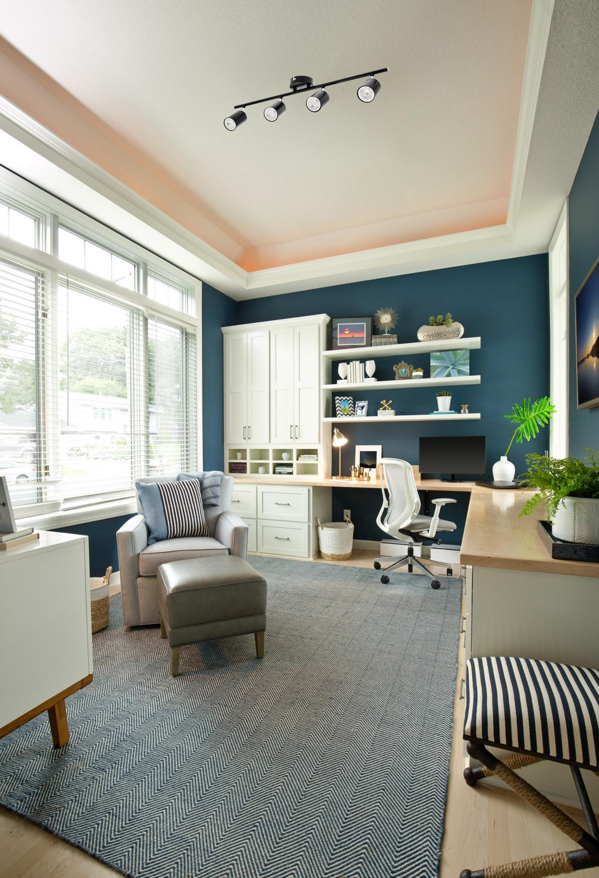 DECKENSTRAHLER LICHTBUCHSE JACK Schwarz Vier Kopf GU10 - Schwarz, Metall (9/65/16.5cm) - CGC Europe