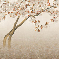 FOTOTAPETE Kirschblüten 371 x 280 cm - Beige, Papier (371/280cm) - Sanders & Sanders