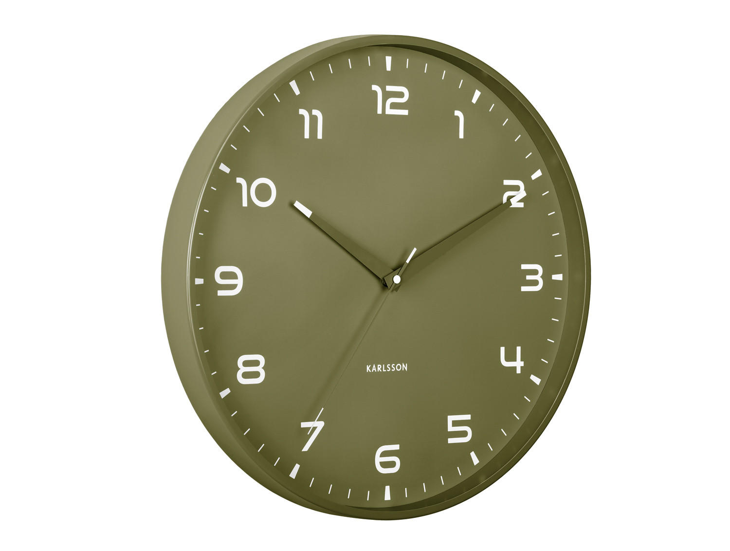 Karlsson Wanduhr Grün 40x4.3x40 cm