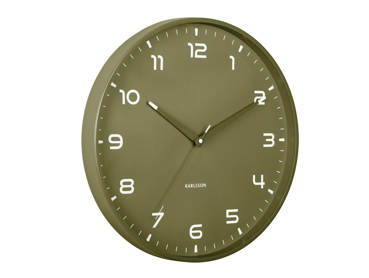 WANDUHR Orgullo Ø40 cm - Grün, Metall (40/4.3/40cm) - Karlsson