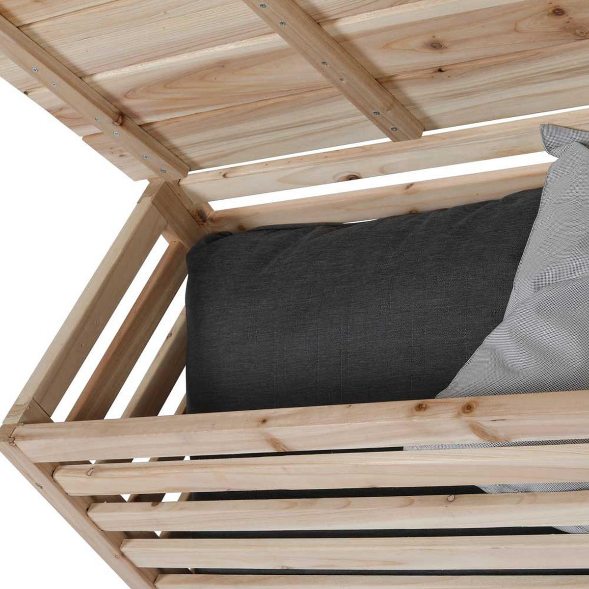 SICHTSCHUTZ-BANK ORELIA - Braun, Holz (80/171/40cm) - Home Deluxe
