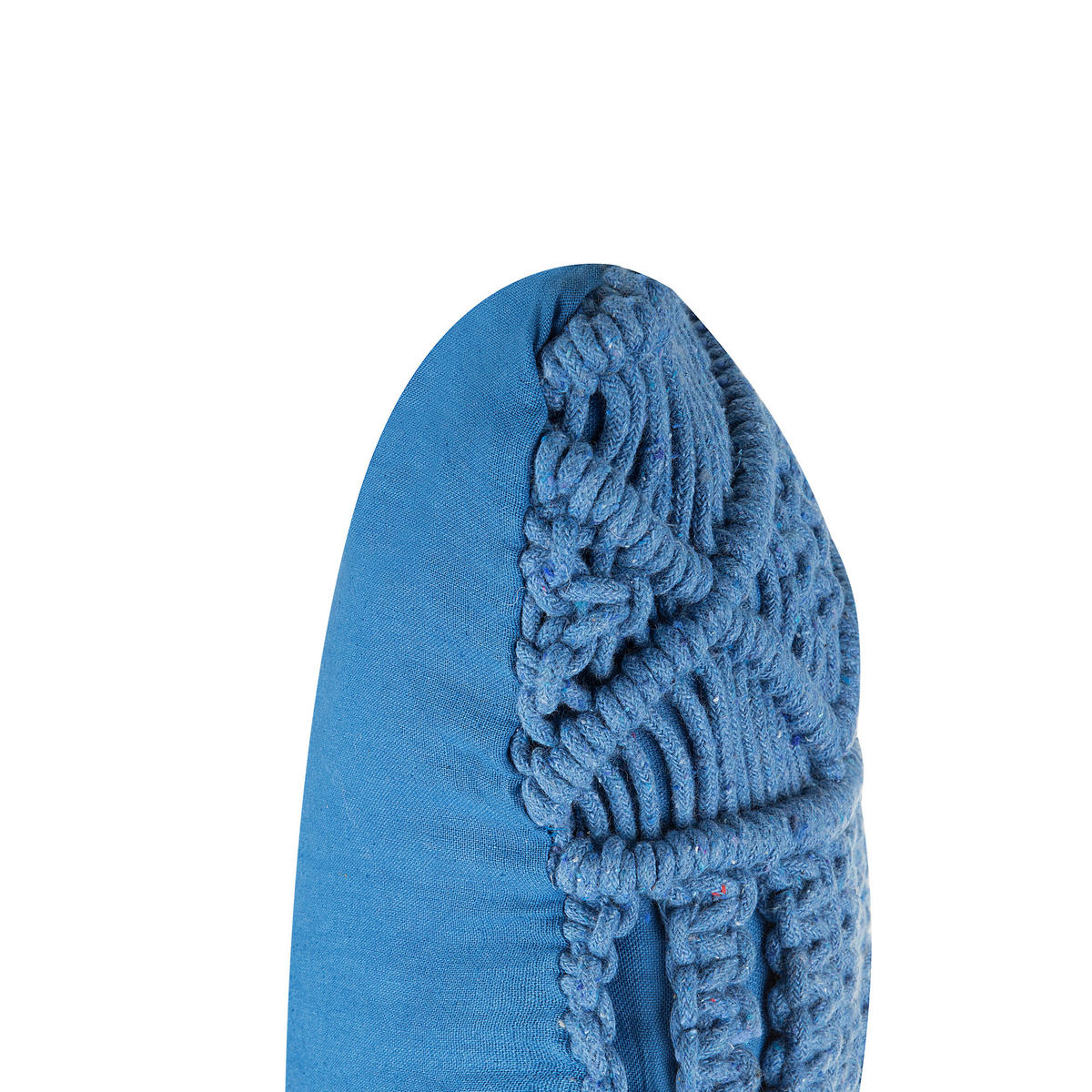 DEKOKISSEN 2er-Set Blau 45/45 cm Karatas - Blau, Naturmaterialen/Textil (45/45cm) - Beliani