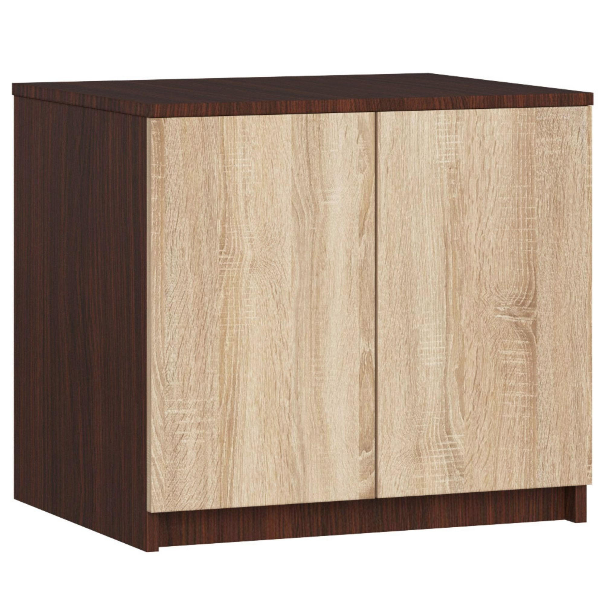 KLEIDERSCHRANK AUFSATZSCHRANK Wengefarben,Sonoma-Eiche 60x51x55cm - Wengefarben/Sonoma Eiche, Holzwerkstoff (60/55/51cm) - Akord