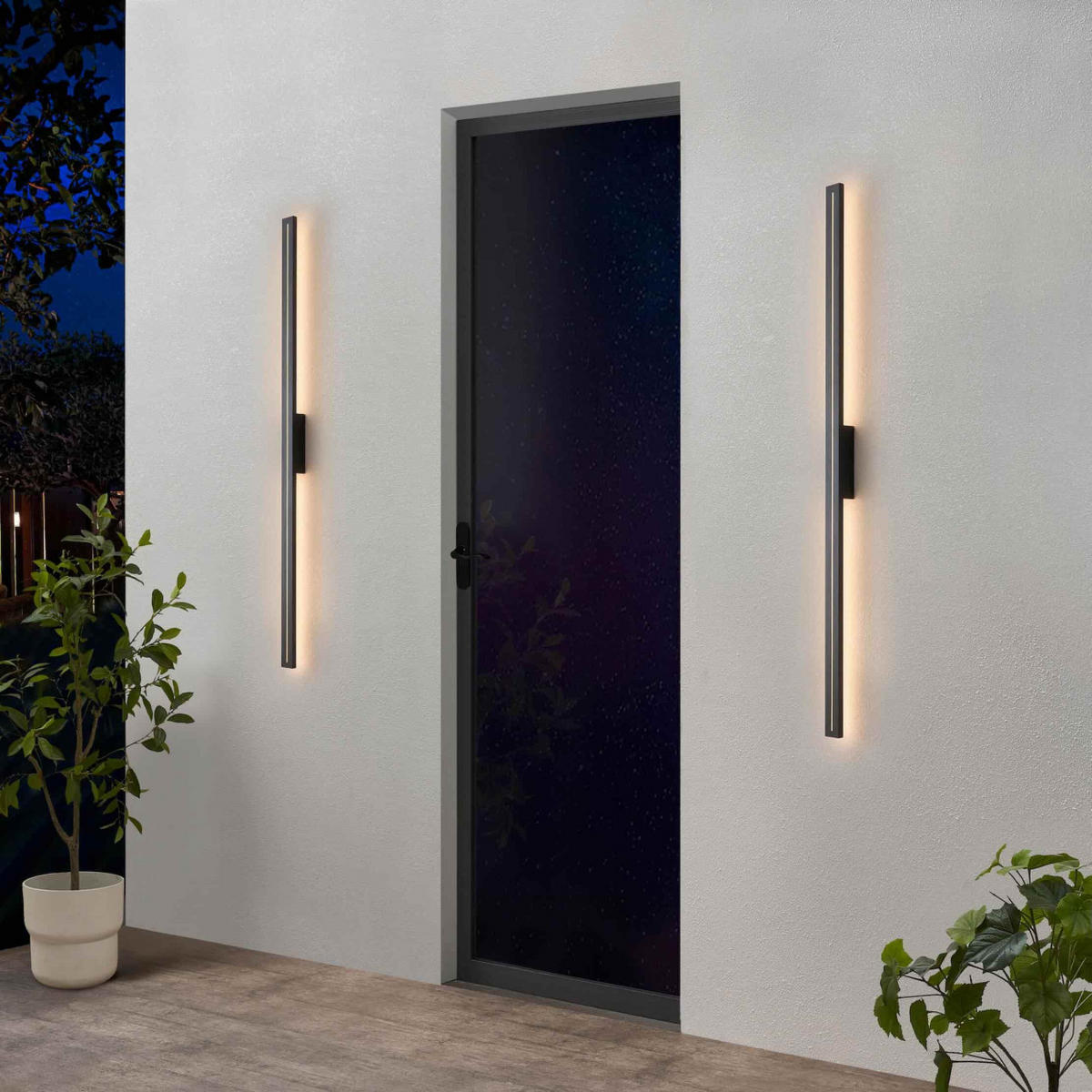 WANDLEUCHTE Noméris, Schwarz, 151cm - Schwarz, Metall (5/151/6cm) - KOSILUM