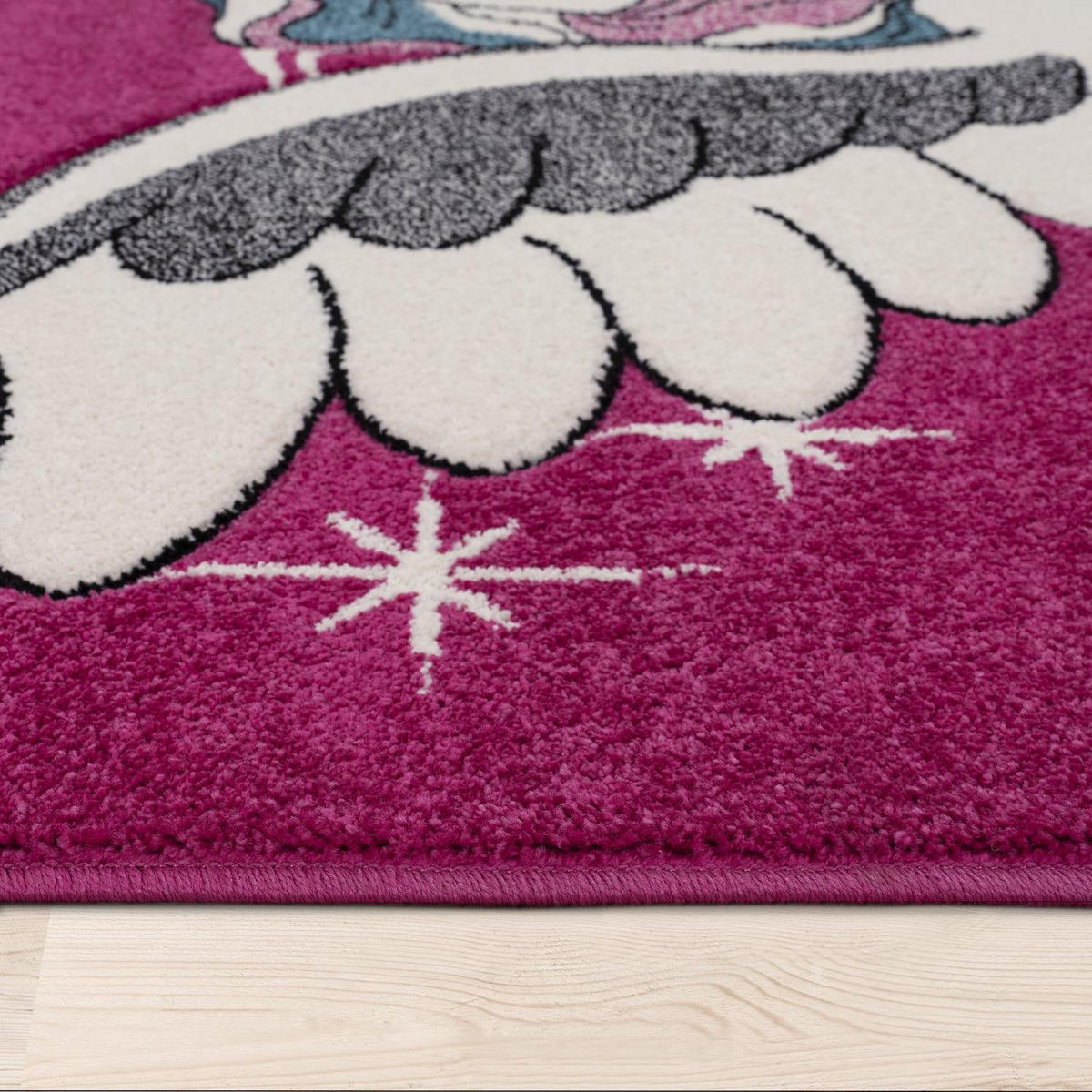 KINDERTEPPICH DIAMOND 640 FUCHSIA 80X150 - Pink, Kunststoff (80/150cm) - Paco Home