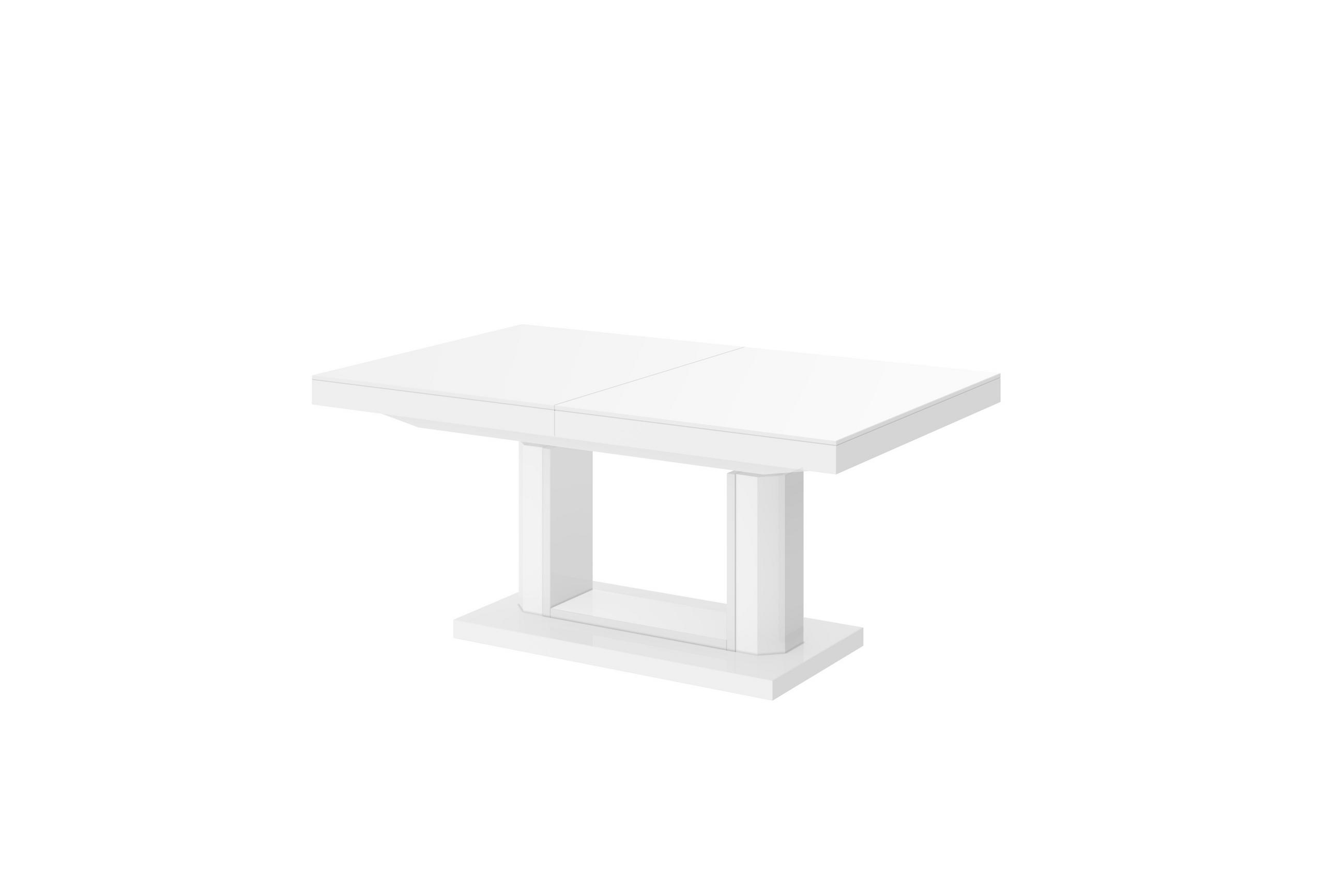 designimpex Couchtisch Weiß Hochglanz 120x54x75 cm