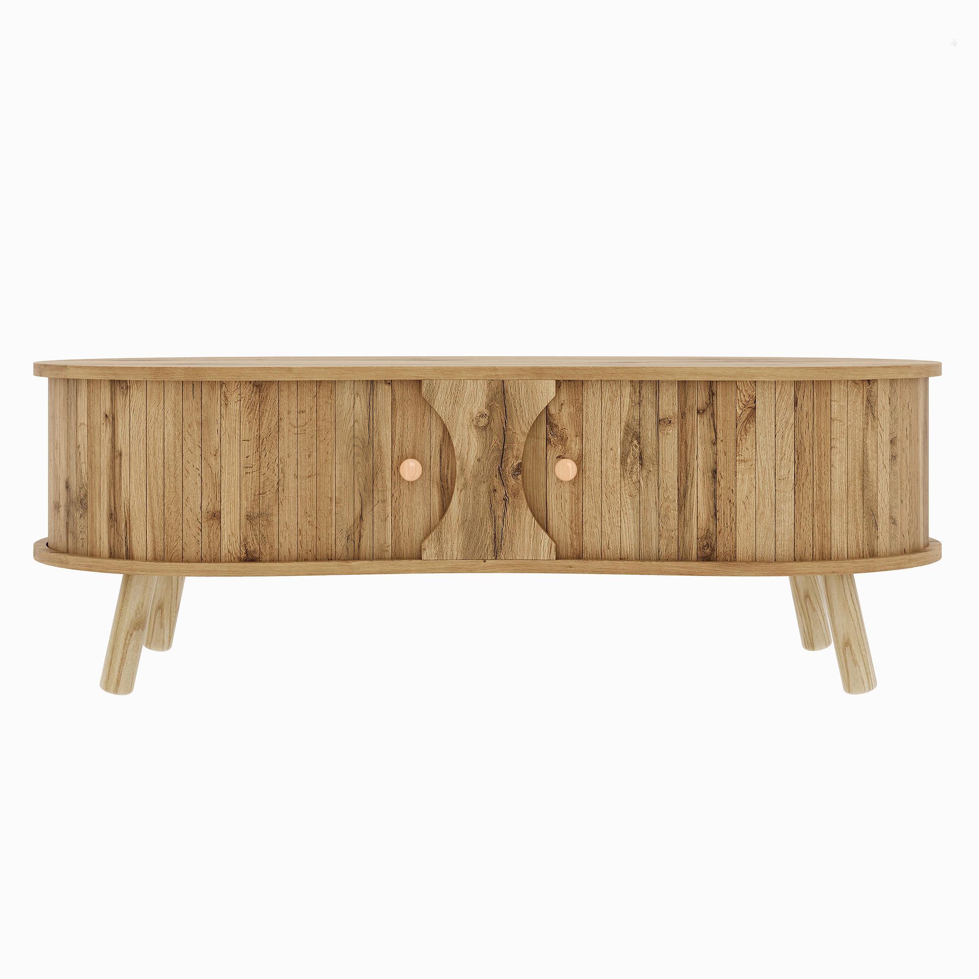 COUCHTISCH Natur 108/50/37 cm - Naturfarben, Holzwerkstoff (50/108/37cm) - PANGIVO