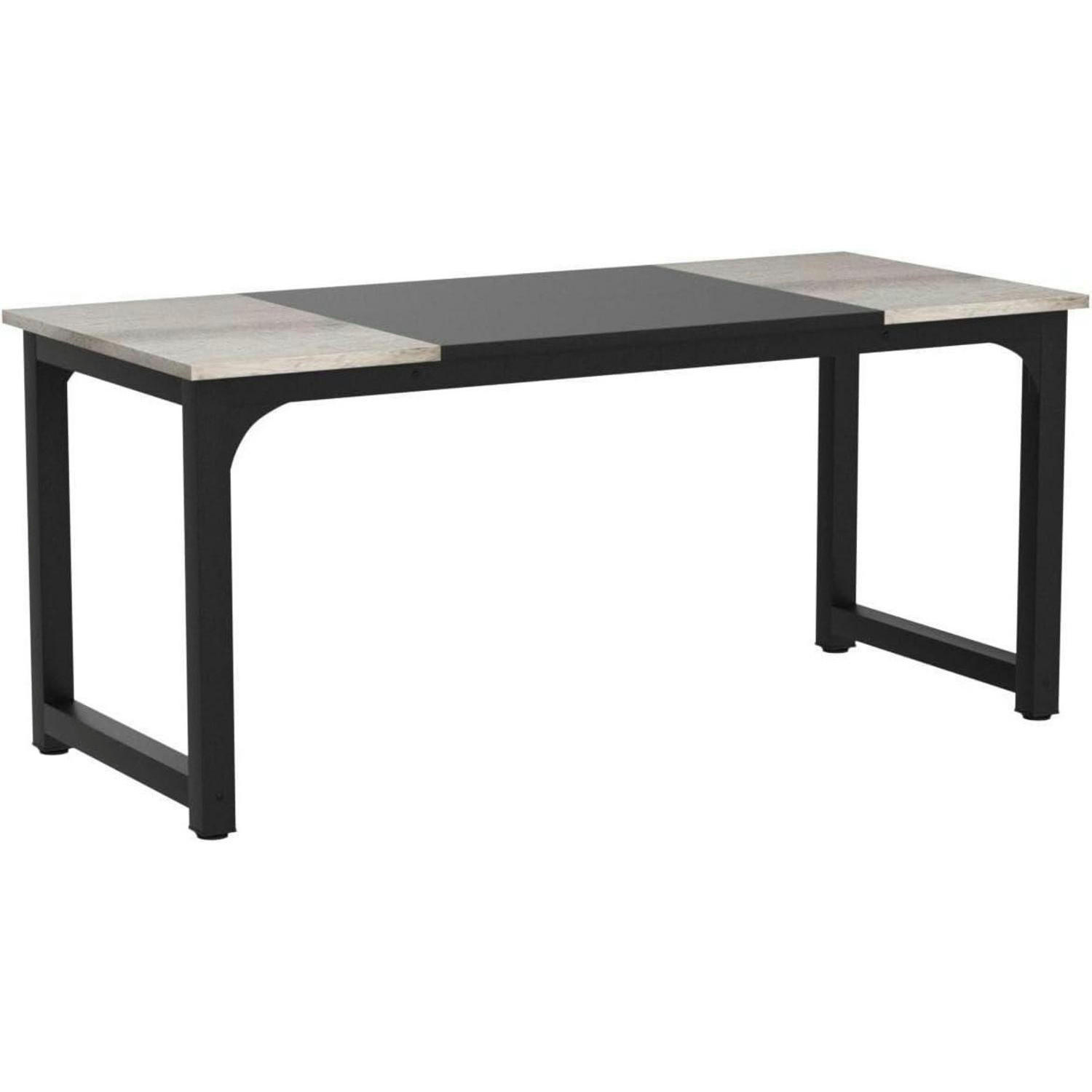SCHREIBTISCH Computertisch 180 x 80 x 75 cm Vintage-Grau/Schwarz - Multicolor, Metall (80/160/75cm)