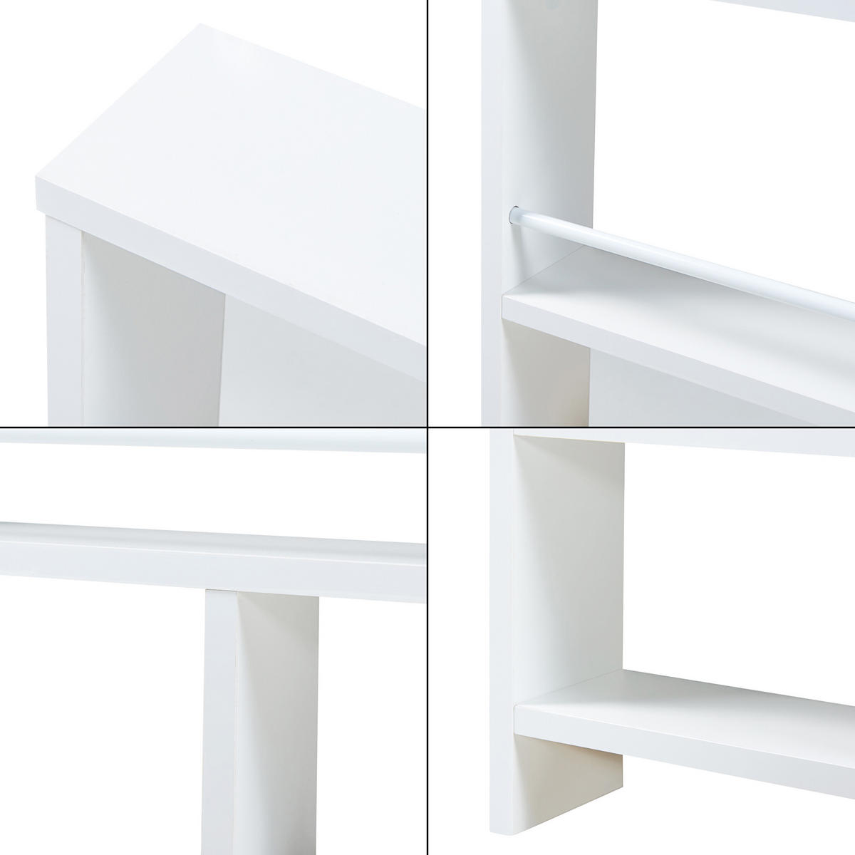 WANDREGAL Piteå - Weiß, Holzwerkstoff (10.5/45/60cm) - [en.casa]
