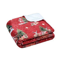 WEIHNACHTSDECKE Noel 130/160 cm - Rot, Textil (160/130cm)